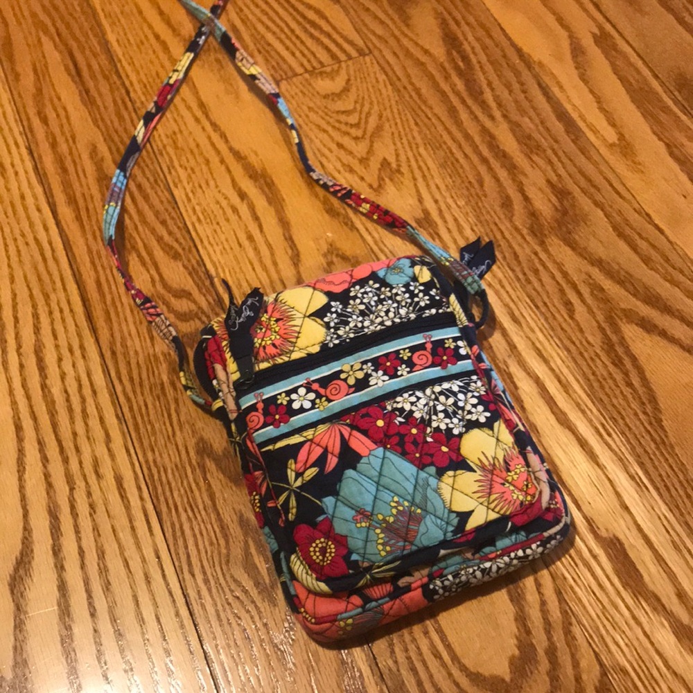 Vera Bradley Happy Snails Mini Hipster Bag